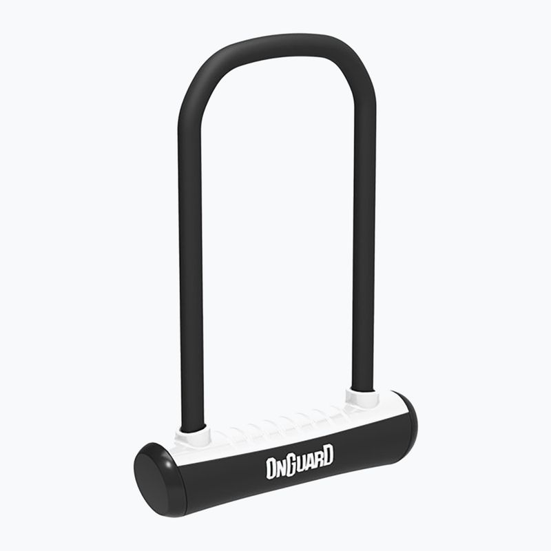 Zámok na bicykel OnGuard Neon 8155WH U-Lock čierno-biely 2