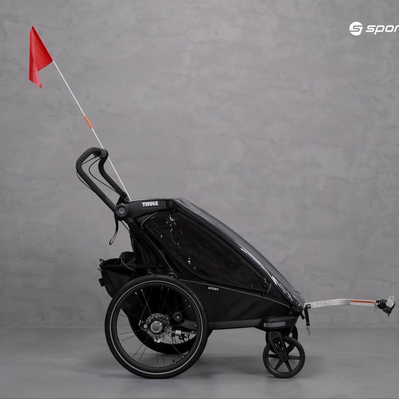 Dvojitý príves na bicykel Thule Chariot Sport čierny 10201023 10