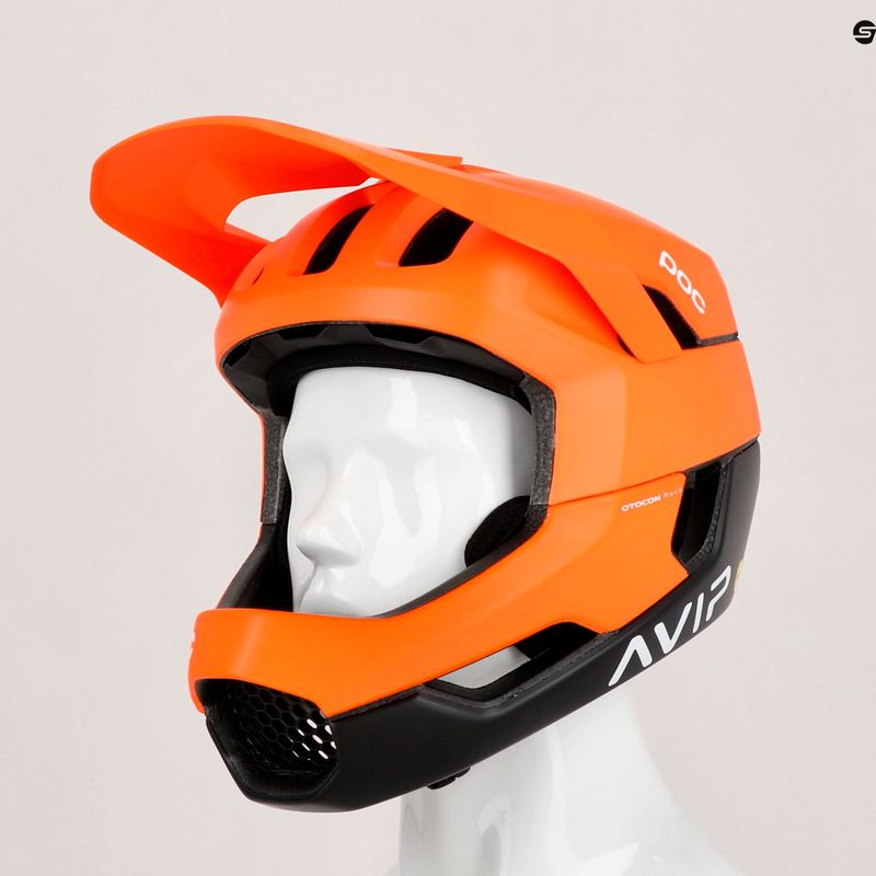 Cyklistická prilba POC Otocon Race MIPS fluorescent orange avip/uranium black matt 13