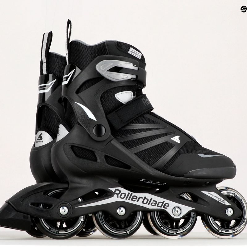 Pánske kolieskové korčule Rollerblade Zetrablade black/silver 11