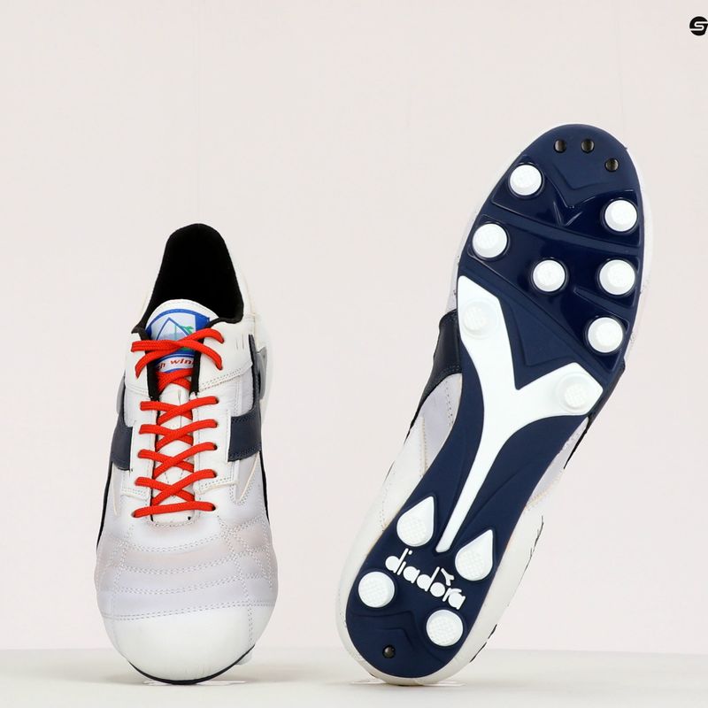 Pánske kopačky Diadora Match Winner RB Italy OG MDPU white and blue DD-101.172359-C1494 12