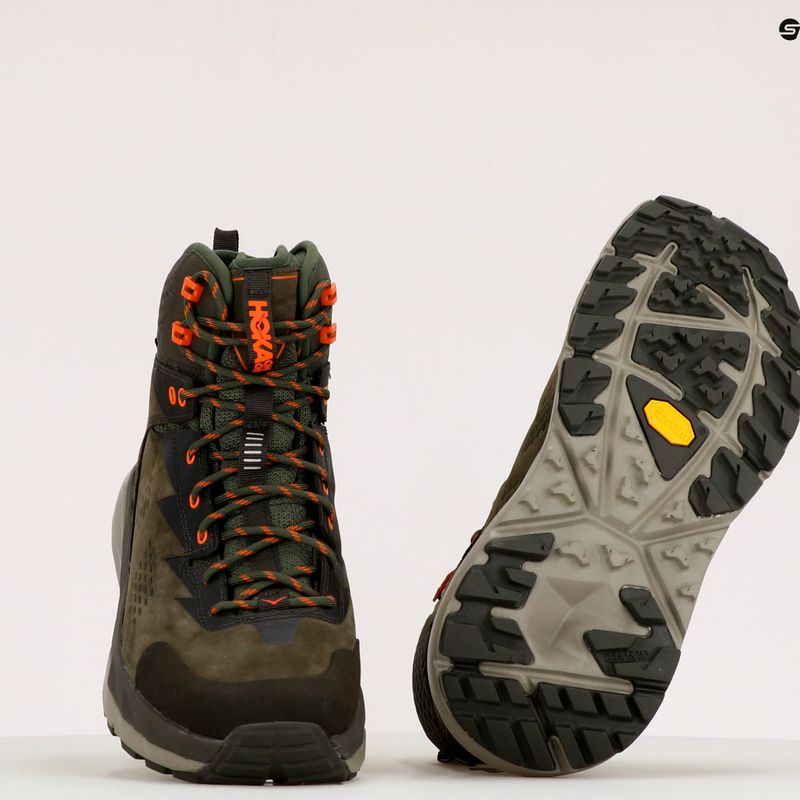 Pánske trekové topánky HOKA Kaha GTX green 1112030 9