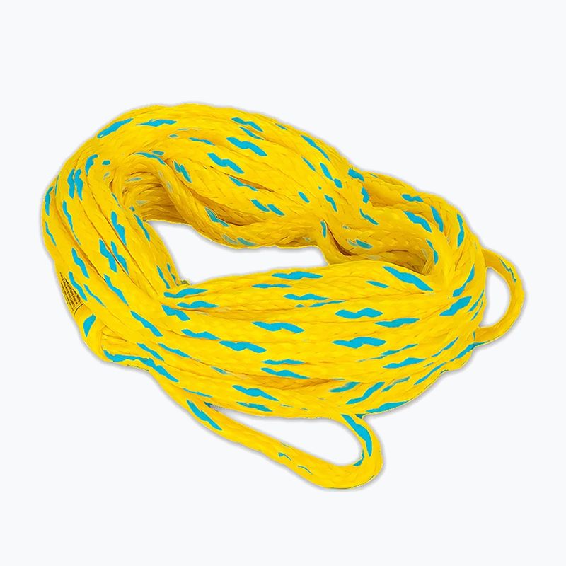 Ťahacie lano O'Brien 6-Person Tube Rope yellow/aqua