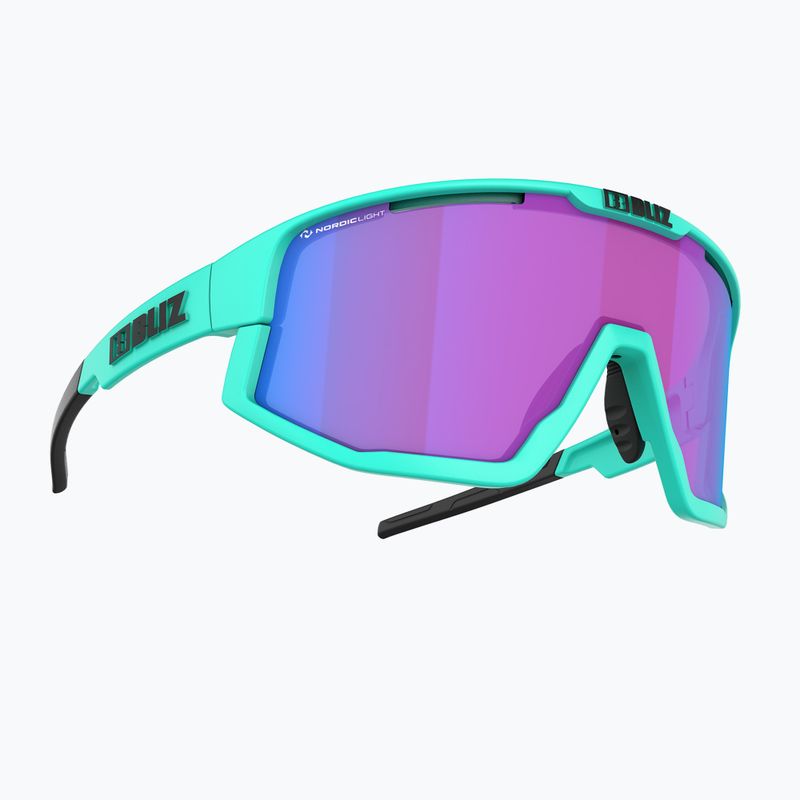 Cyklistické okuliare Bliz Fusion Nano Optics Nordic Light S2 matné tyrkysové/begonia/fialovo modré multi 3