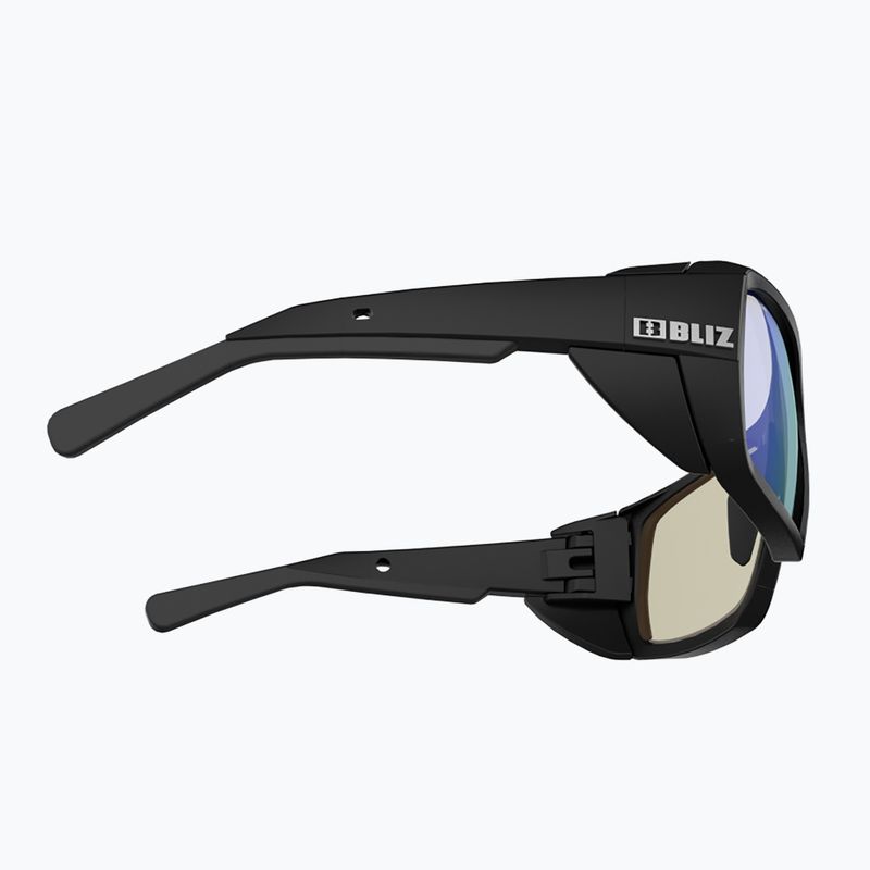 Cyklistické okuliare Bliz Peak Nano Optics Photochromic S2-S4 matné čierne/hnedé modré multi 5