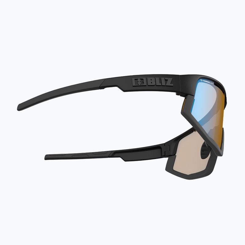 Bliz Vision Nano Optics Nordic Light S2 matné čierne/svetlé koralové/oranžové modré multi okuliare na bicykel 6