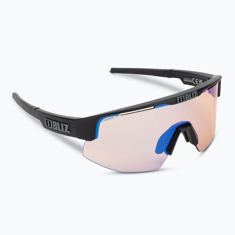 Bliz Matrix Small Nano Optics Nordic Light S2 matné čierne/koralové/oranžové modré multi okuliare na bicykel