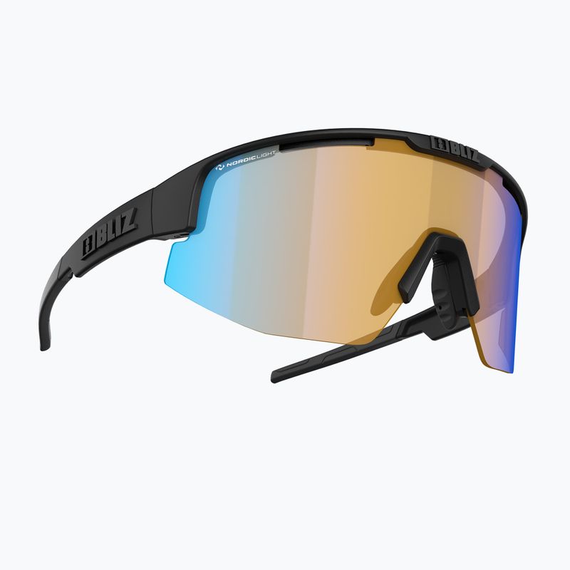 Bliz Matrix Small Nano Optics Nordic Light S2 matné čierne/koralové/oranžové modré multi okuliare na bicykel 2