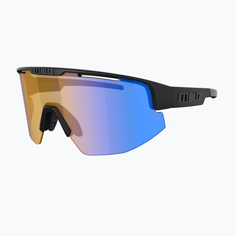 Bliz Matrix Small Nano Optics Nordic Light S2 matné čierne/koralové/oranžové modré multi okuliare na bicykel 3