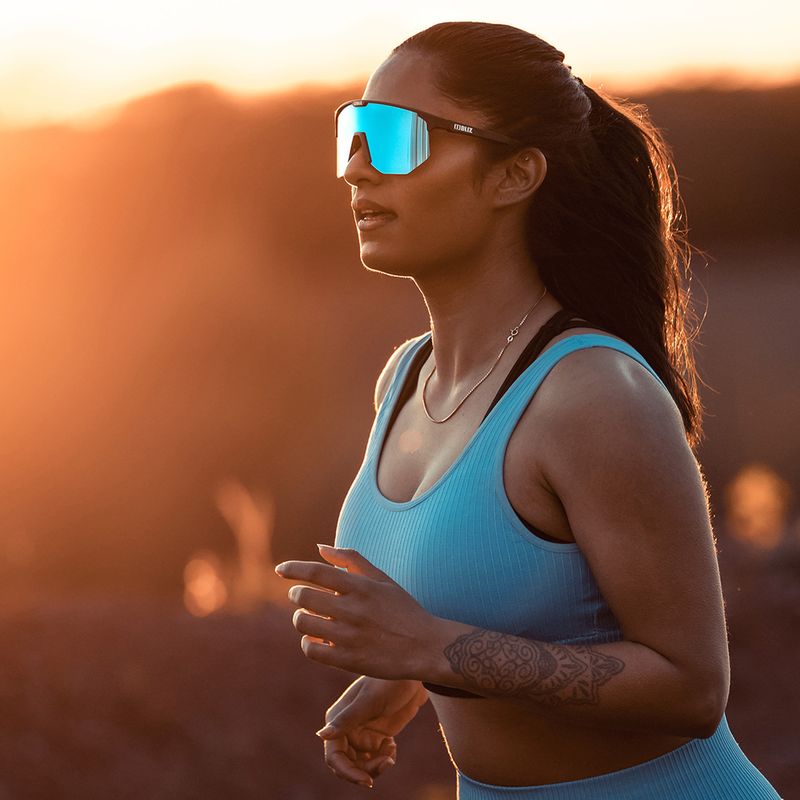 Cyklistické okuliare Bliz Hero Nano Optics Nordic Light S2 matná čierna/svetlá begónia/fialová modrá multi 9