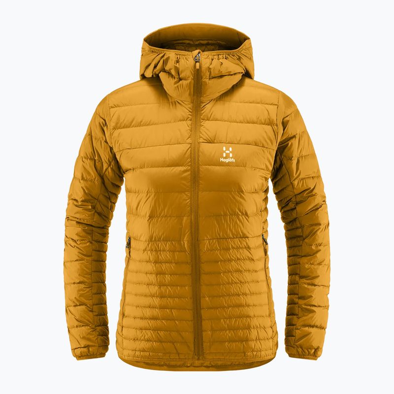 Dámska páperová bunda Haglöfs Micro Nordic Down Hood yellow 6050484Q4010 5