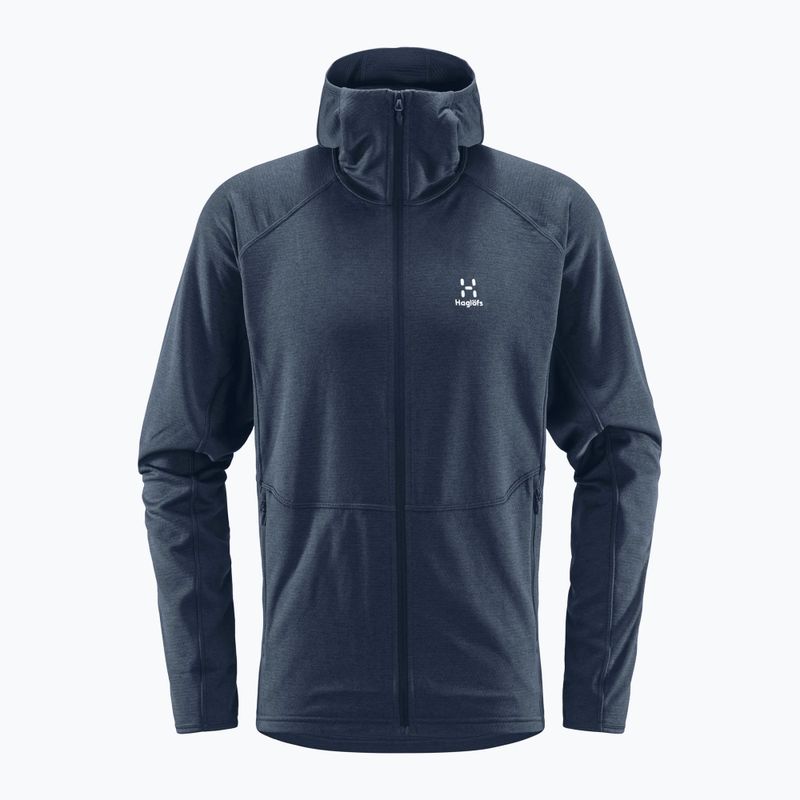 Pánska trekingová mikina Haglöfs Skuta Hood navy blue 605071