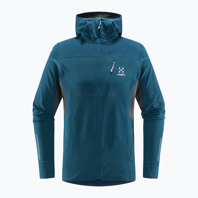 Pánska trekingová mikina Haglöfs L.I.M Mid Comp Hood blue 605254