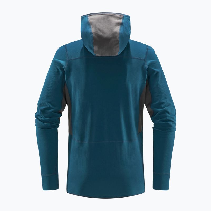 Pánska trekingová mikina Haglöfs L.I.M Mid Comp Hood blue 605254 2