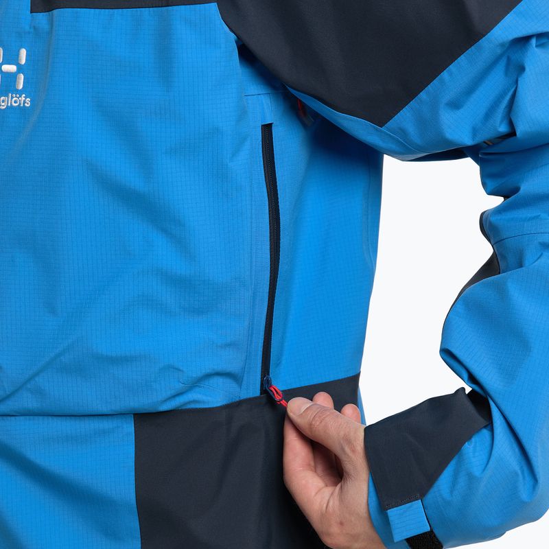 Pánska bunda do dažďa Haglöfs Spitz GTX PRO modrá 605390 6