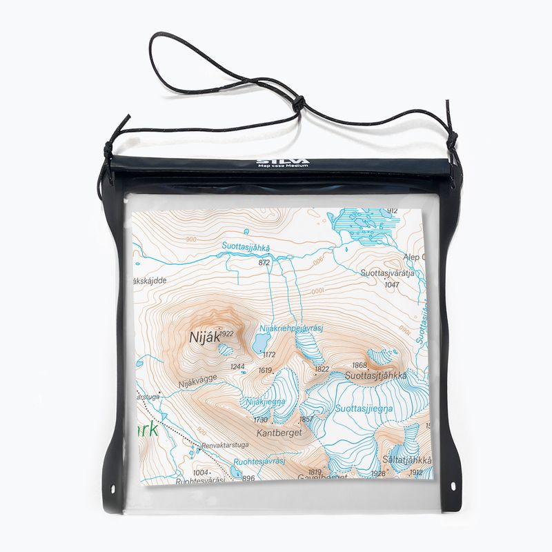 Obal na mapy Silva Map Case Medium transparentny/czarny 2