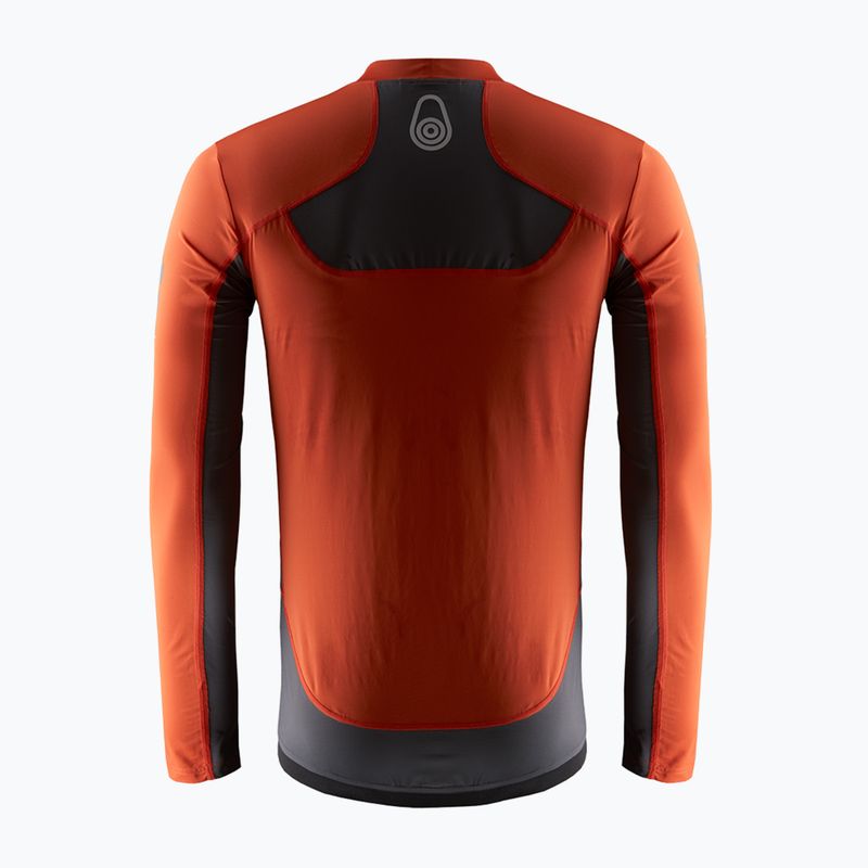 Pánske tričko Racing Reference LS Rashguard Longsleeve fiery red 2