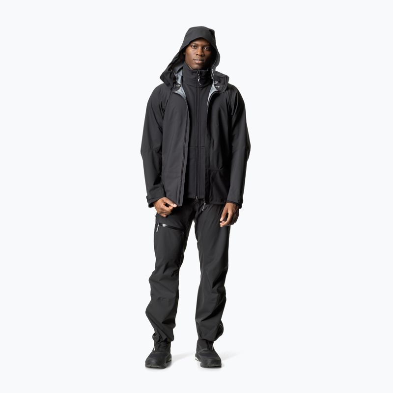 Pánska bunda do dažďa Houdini BFF true black 2