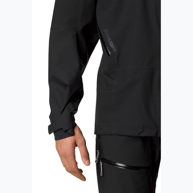 Pánska bunda do dažďa Houdini BFF true black 4