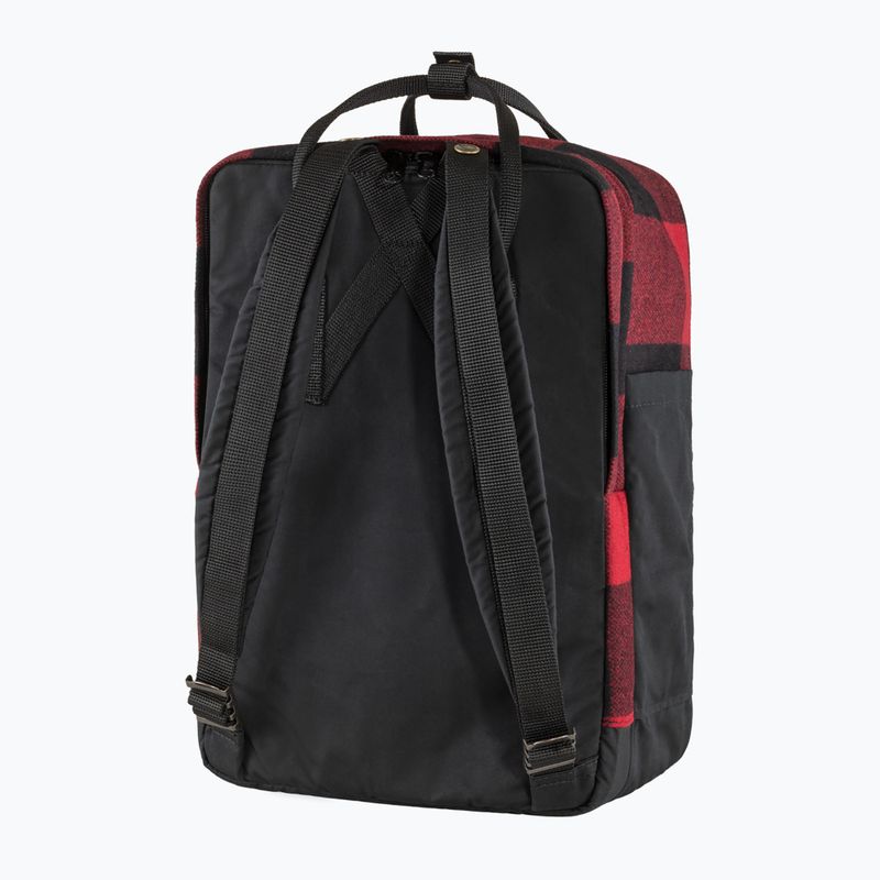 Fjällräven Kanken Re-Wool Batoh na notebook 15" red/black 4