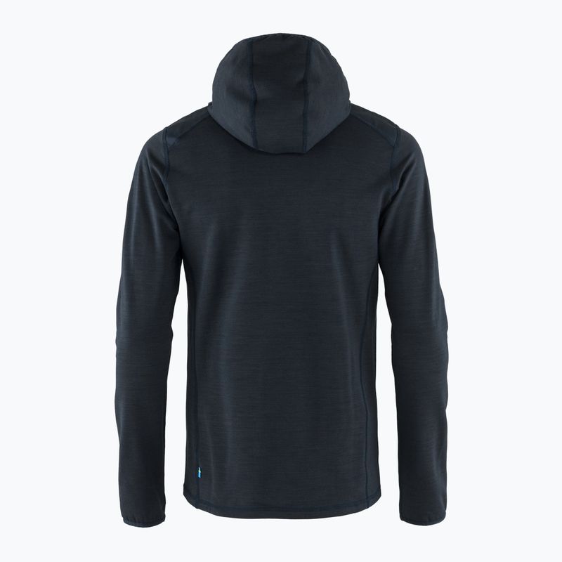 Pánska trekingová mikina Fjällräven Keb Fleece Hoodie navy blue F81878 2