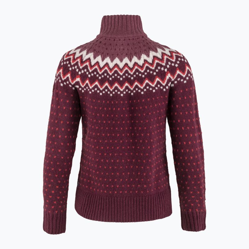 Dámsky sveter Fjällräven Övik Knit Cardigan dark garnet 2