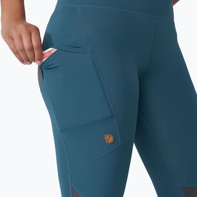 Dámske trekingové legíny Fjällräven Abisko Trekking Tights Pro blue F84771 5