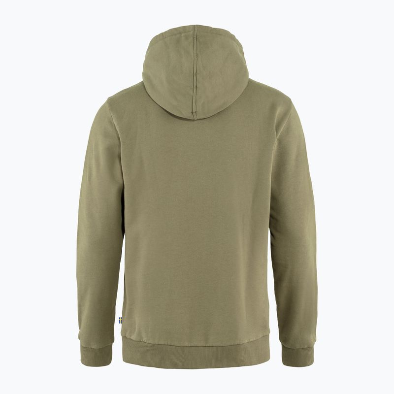 Pánska trekingová mikina Fjällräven Logo Hoodie green F84144 2