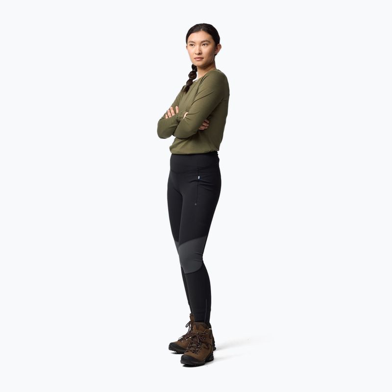 Dámske legíny Fjällräven Abisko Tights black/iron grey 4