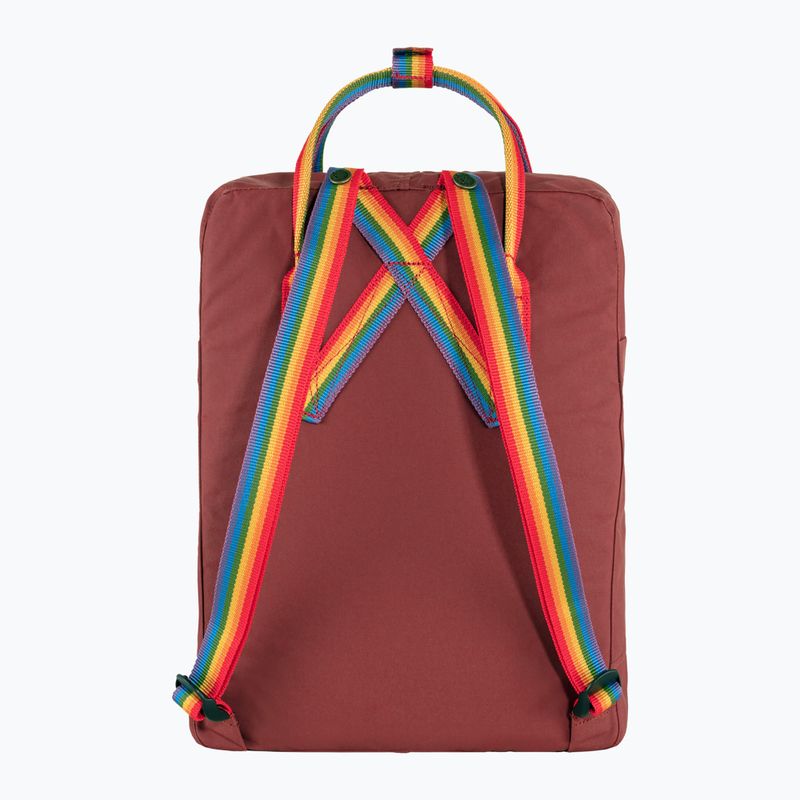 Mestský batoh Fjällräven Kanken Rainbow 16 l ox red/rainbow pattern 3