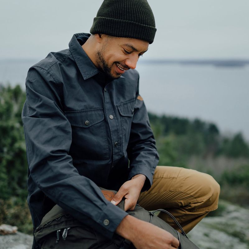 Pánske tričko Fjällräven Singi Overshirt indigo blue 3