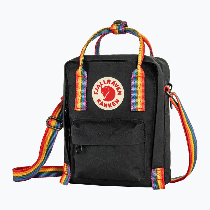 Taška Fjällräven Kanken Rainbow Sling 2,5 l black/rainbow pattern 2