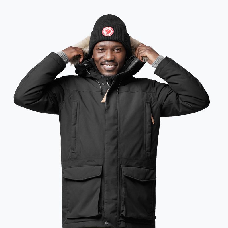 Pánska zimná bunda Fjällräven Nuuk Lite Parka 550 black