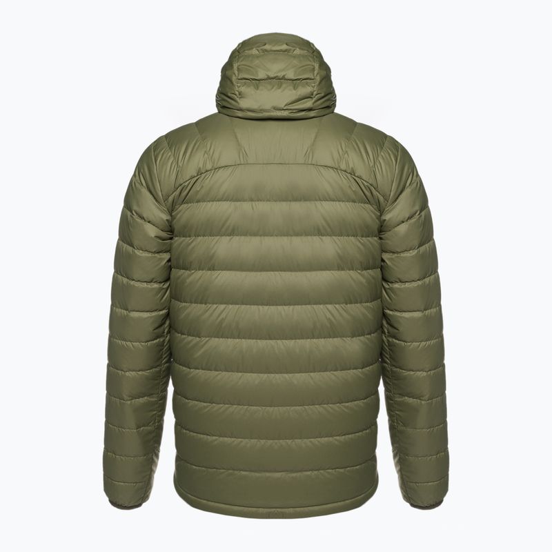 Pánska páperová bunda Fjällräven Expedition Pack Down Hoodie green/mustard yellow 2