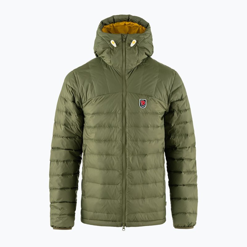 Pánska páperová bunda Fjällräven Expedition Pack Down Hoodie green/mustard yellow 5