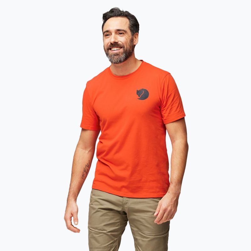 Pánske tričko Fjällräven Walk With Nature flame orange