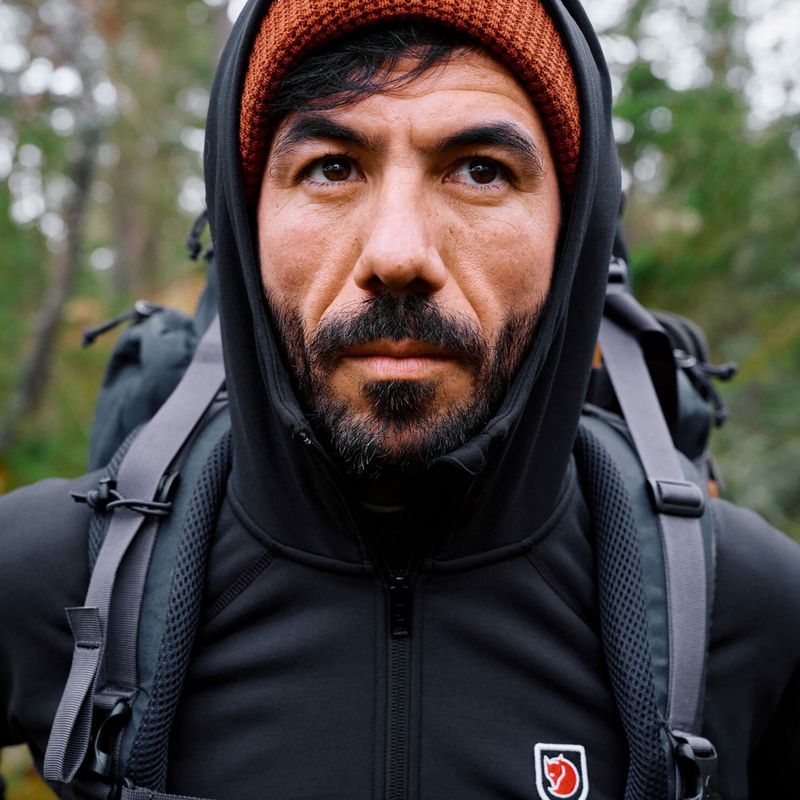 Pánska treková bunda Fjällräven Expedition Fleece Hoodie black 4