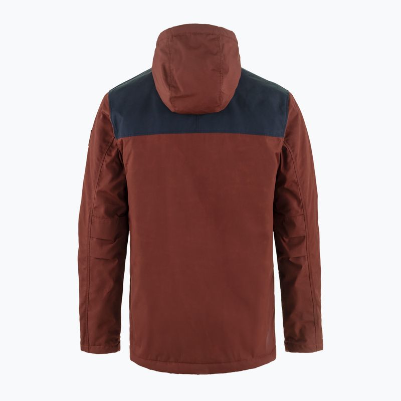 Pánska vetrovka Fjällräven Greenland Winter maroon/dark navy 2