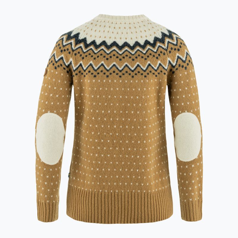 Dámsky sveter Fjällräven Övik Knit Sweater buckwheat brown/chalk white 2