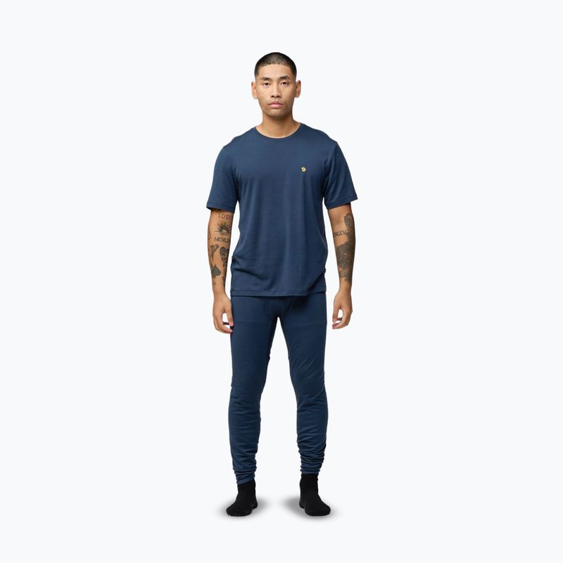 Pánske legíny Fjällräven Bergtagen Merino 190 Long John mountain blue 2