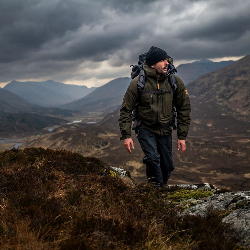 Pánska vetruodolná bunda Fjällräven Keb GTX deep forest 3