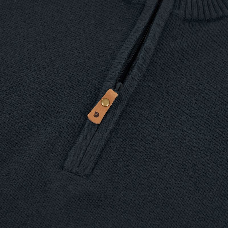 Pánska trekingová mikina Fjällräven Övik Lite Half Zip dark navy 3
