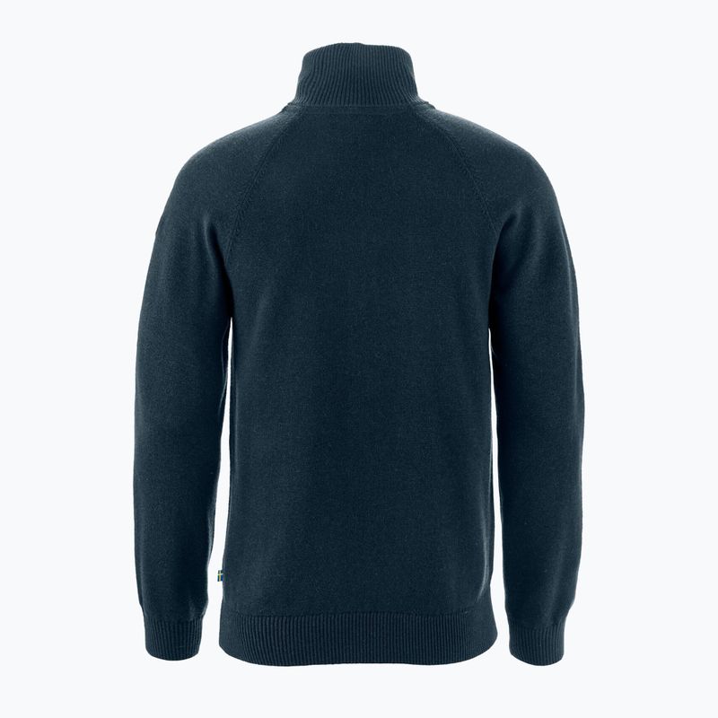 Pánska trekingová mikina Fjällräven Övik Lite Half Zip dark navy 6