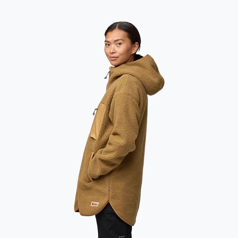 Dámska mikina Fjällräven Vardag Pile Fleece Long buckwheat brown 5