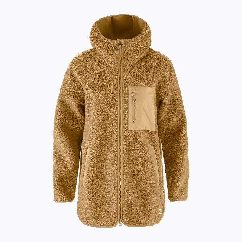 Dámska mikina Fjällräven Vardag Pile Fleece Long buckwheat brown 9