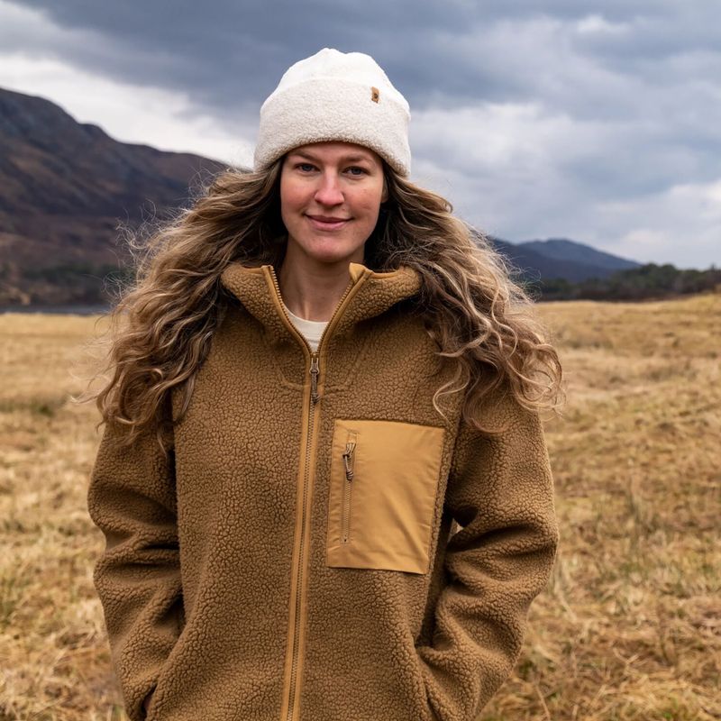 Dámska mikina Fjällräven Vardag Pile Fleece Long buckwheat brown 11
