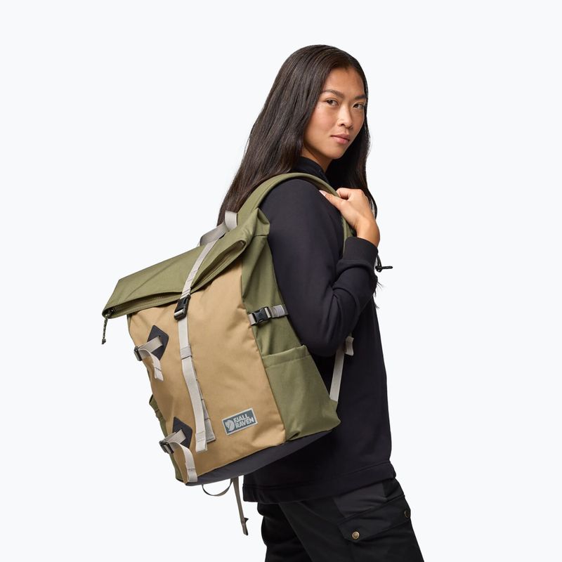 Mestský batoh Fjällräven Vardag Foldsack 25 l green/clay 11