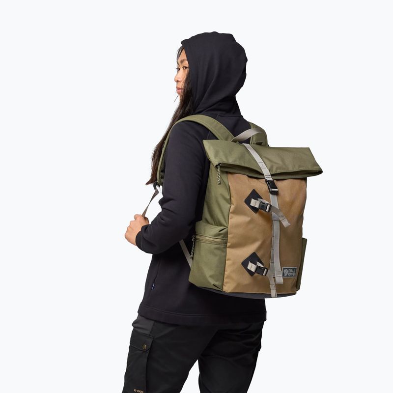 Mestský batoh Fjällräven Vardag Foldsack 25 l green/clay 12