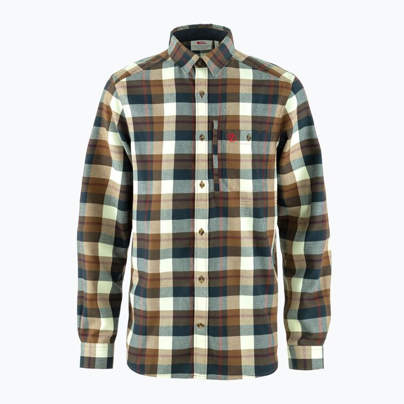 Pánska košeľa Fjällräven Fjällglim wood brown/maize yellow