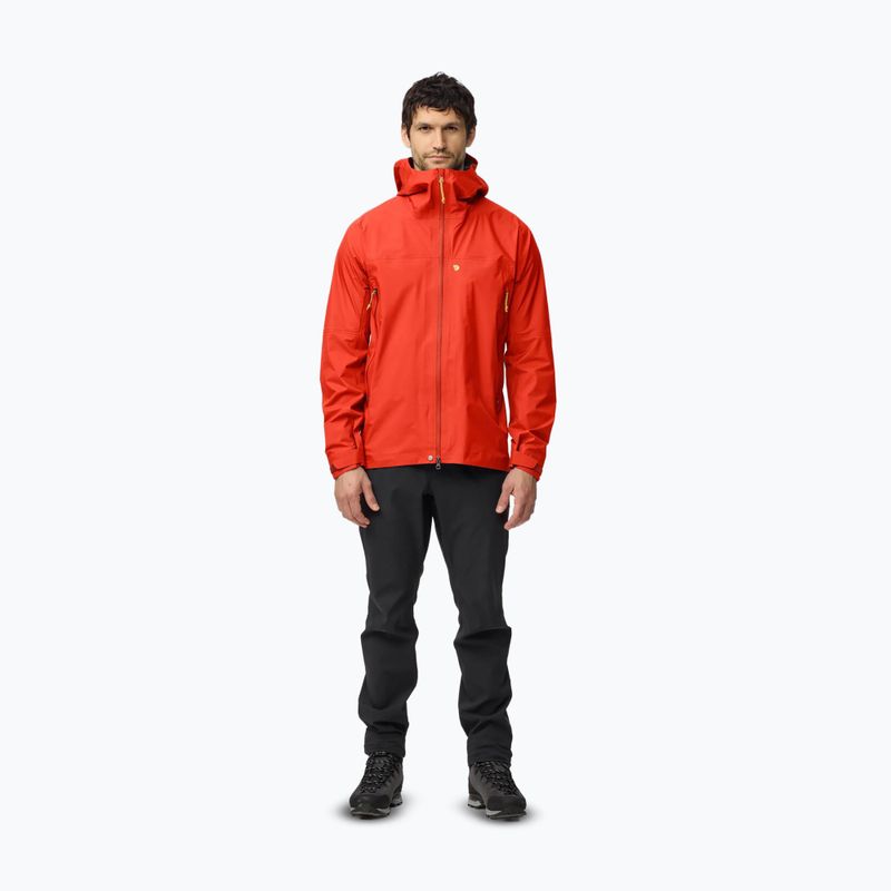 Pánska softshellová bunda Fjällräven Bergtagen GTX Lite flame orange 2